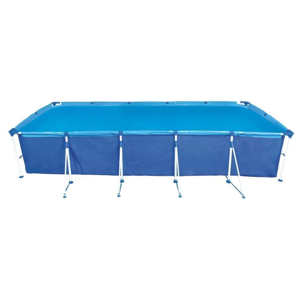 Piscina Retangular 7600 Litros Estruturada Premium Com Capa Mor - 4
