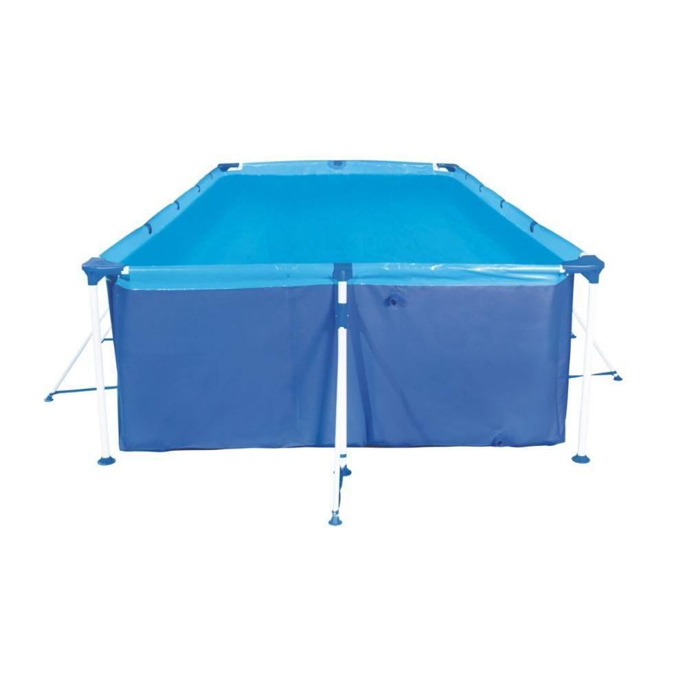 Piscina Retangular 7600 Litros Estruturada Premium Com Capa Mor - 5