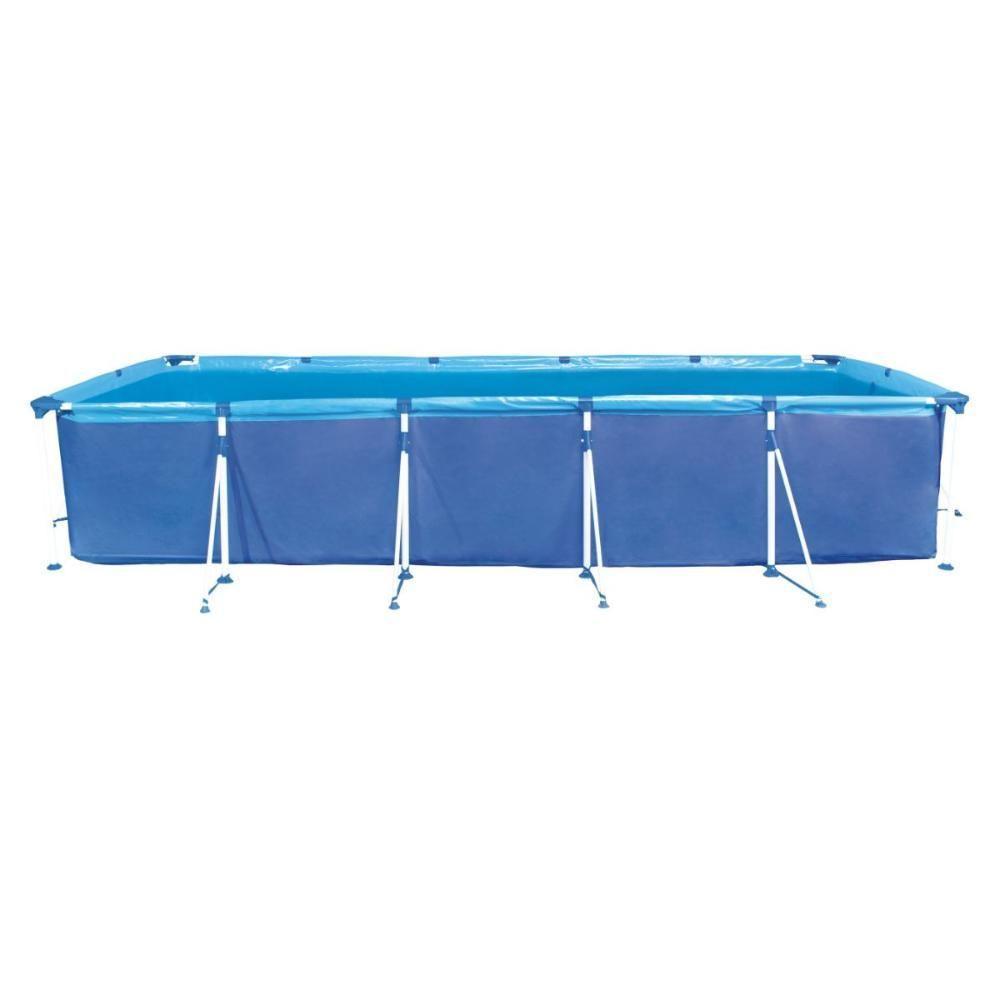 Piscina Retangular 7600 Litros Estruturada Premium Com Capa Mor - 6