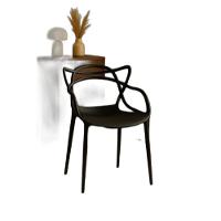 Mesa De Jantar Quadrada 90x90cm Com 4 Cadeiras Allegra Pretas Base De Madeira Design Moderno - 3