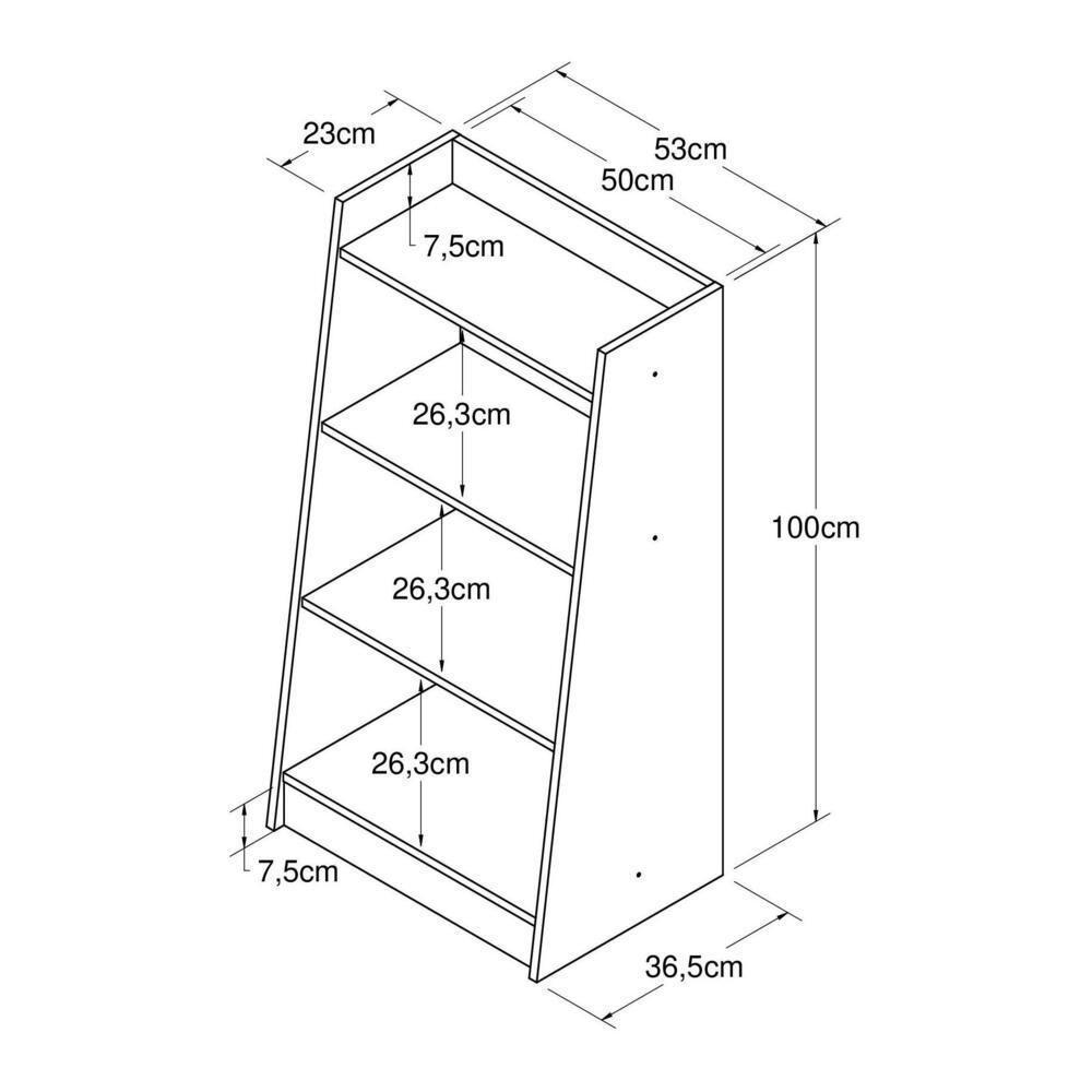 Nicho Organizador Com Prateleira Multimóveis Cr40104 Branco Branco - 3