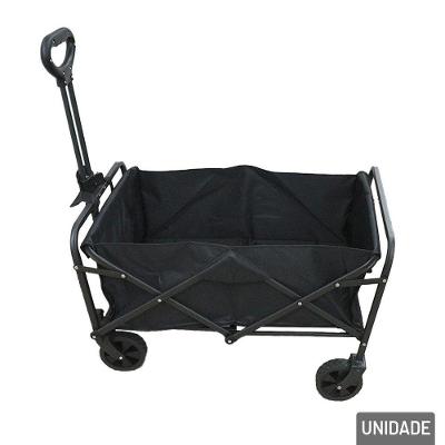 Carrinho De Aço Carbono Dobrável Multiuso 75x50cm - Tudo Em Caixa