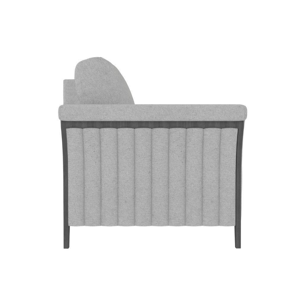 Poltrona Celeste Pés E Braços Em Madeira Tingida - Élpis Móveis Marrom - 7