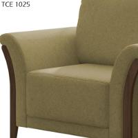 Poltrona Celeste Pés E Braços Em Madeira Tingida - Élpis Móveis Marrom