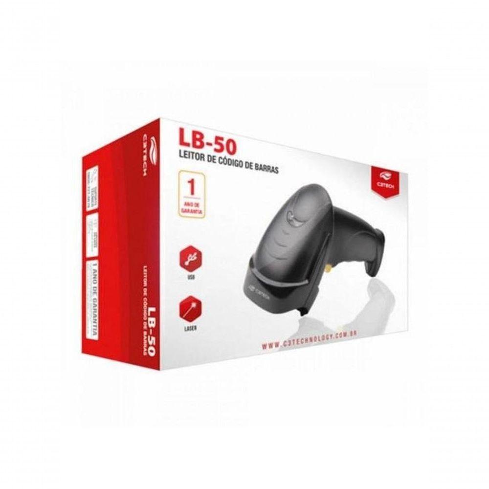 Leitor De Código De Barras C3tech Lb-50bk Usb - 4