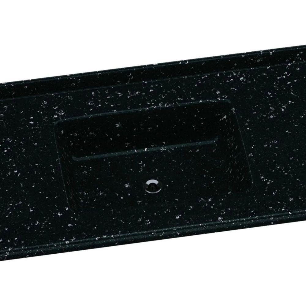 Conjunto Balcão De Cozinha Com Pia Granitada Poquema Branco - 5