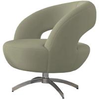 Poltrona Giostra Base Giratória Em Alumínio - Élpis Móveis Cinza