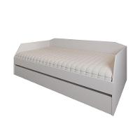 Bicama Solteiro Duo Com Cama Auxiliar Em Mdf Premium Branco - 5