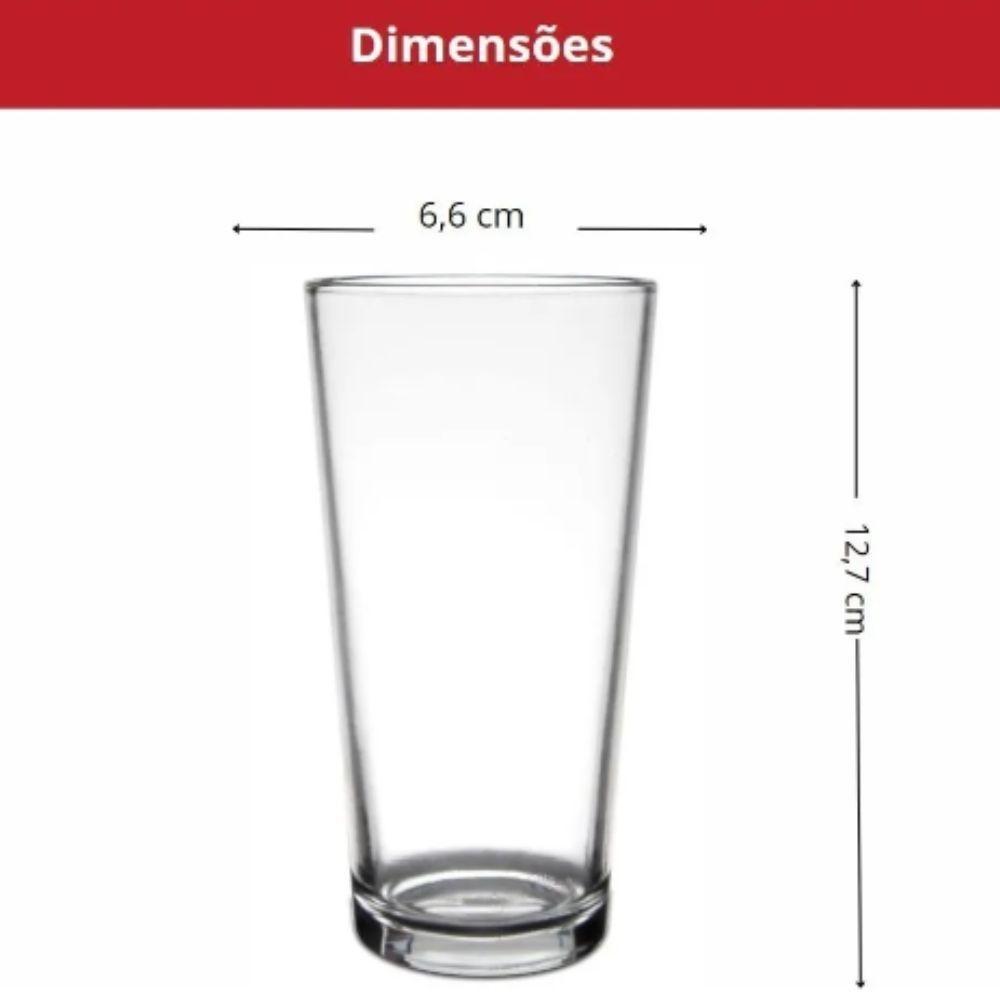 Jogo De Copos De Vidro Tulipa 264ml Com 06 Und Élpis Móveis - 2