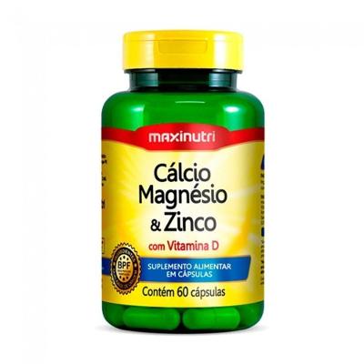 Cálcio, Magnésio, Zinco e Vitamina D Maxinutri 60 Cápsulas
