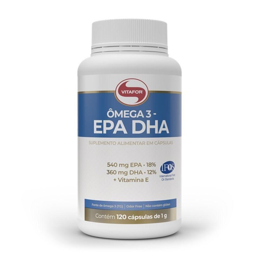 Ômega 3 EPA DHA Vitafor 1g 120 Cápsulas - 1