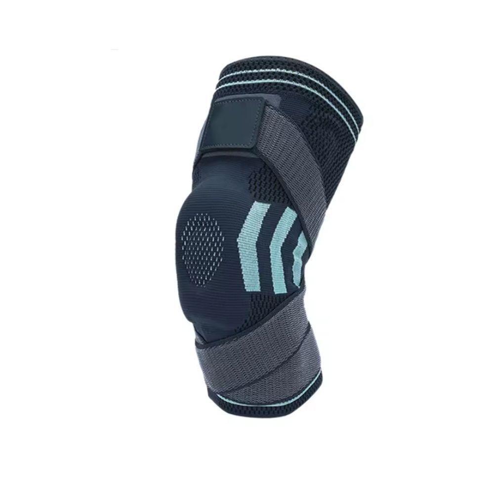 Joelheira Compressão Estabilizador Silicone Gel Ajustável Preto - 1