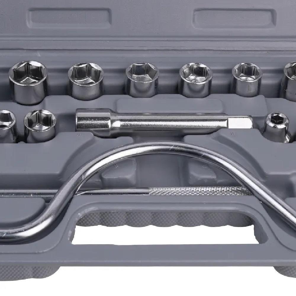 Jogo De Chaves Soquete Com Catraca 25 Peças Kit Profissional Em Maleta Reforçada - 5