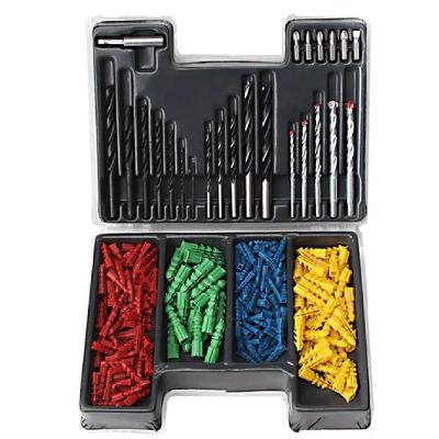 Jogo De Brocas, Bits E Buchas Com 300 Peças Kit Completo Para Perfuração E Fixação
