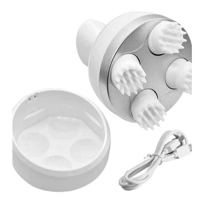 Massageador Elétrico De Cabeça E Corpo Branco Relaxamento Completo E Alívio Do Estresse