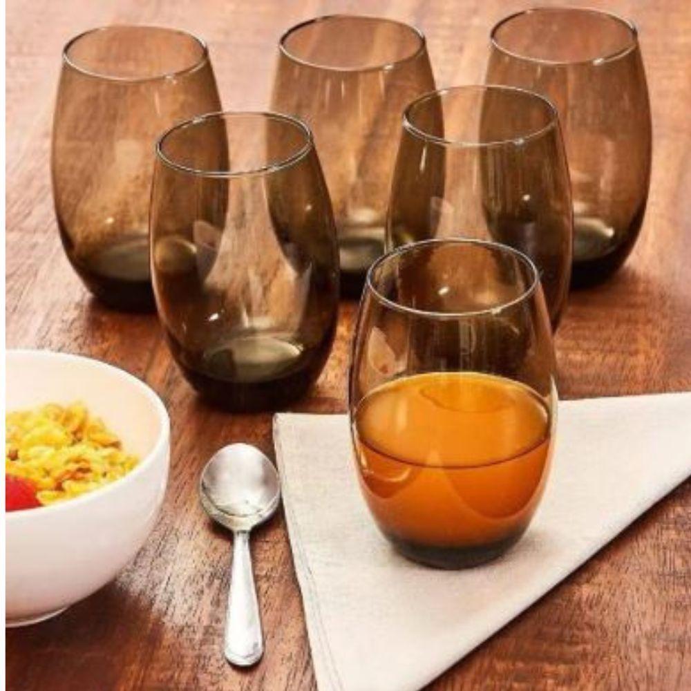 Jogo De Copos Aruba Cinza Sm 465ml 6 Und - Élpis Móveis - 5