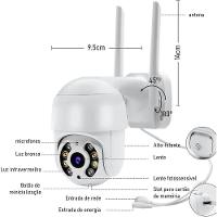 Câmera Inteligente Wi-fi A8 Externa Com Visão Noturna E Auto Tracking - 6
