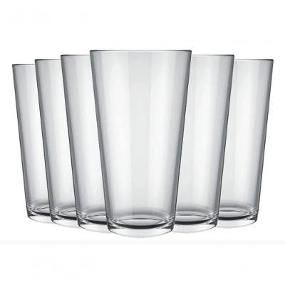 Conjunto De Copos De Vidro Cairo 350ml Transparente Com 6und Élpis Móveis