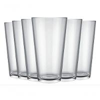 Conjunto De Copos De Vidro Cairo 350ml Transparente Com 6und Élpis Móveis - 1