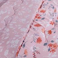 Edredom Cobertor Belle King 400 Fios Dupla Face Estampado Floral Rosê - 4