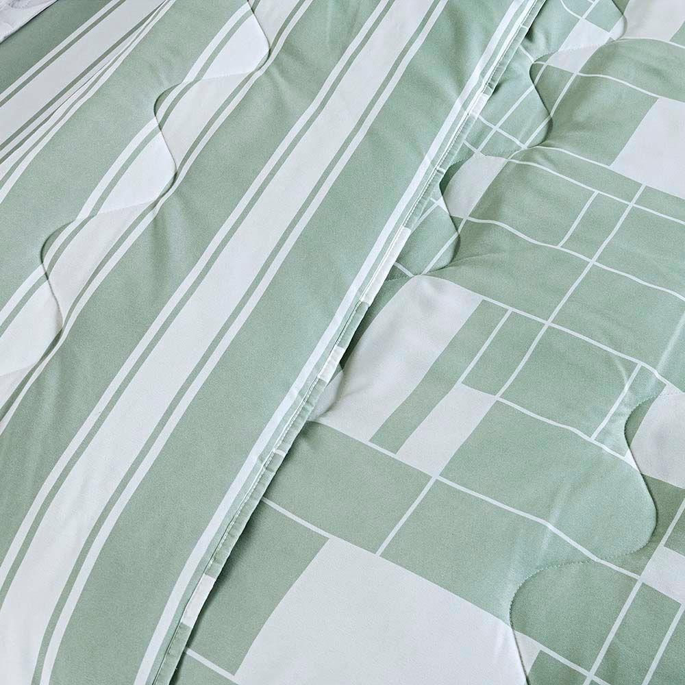 Edredom Benim Super King 01 Peça Micropercal 400 Fios Dupla Face Estampado - Adria - 100% Poliéster - 4