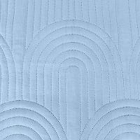 Kit Cobre Leito Colcha Harmony Casal 3 Peças Matelado Micropercal 200 Fios - Azul - 100% Poliéster