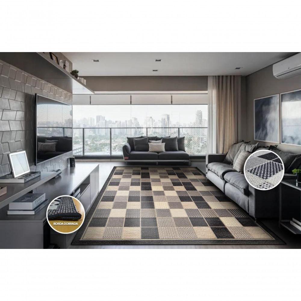 Tapete Natural Look Tabuleiro-b 150x200 Cm - 1