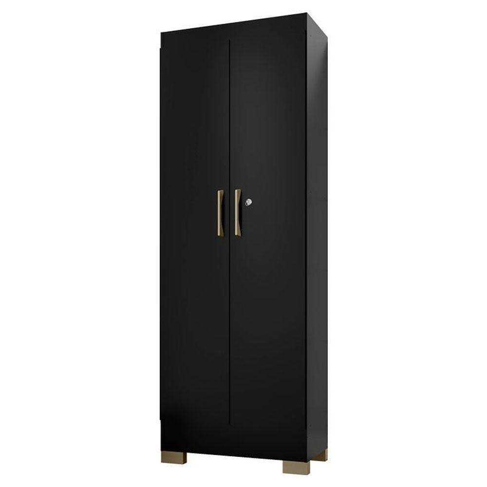 Armário Multiuso Luna Preto Fosco - Kits Paraná - 1