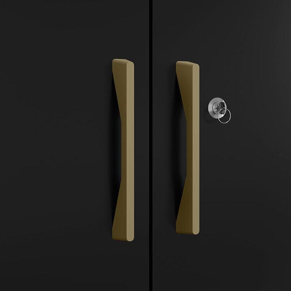 Armário Multiuso Luna Preto Fosco - Kits Paraná - 5