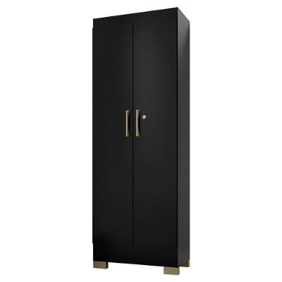 Armário Multiuso Luna Preto Fosco - Kits Paraná