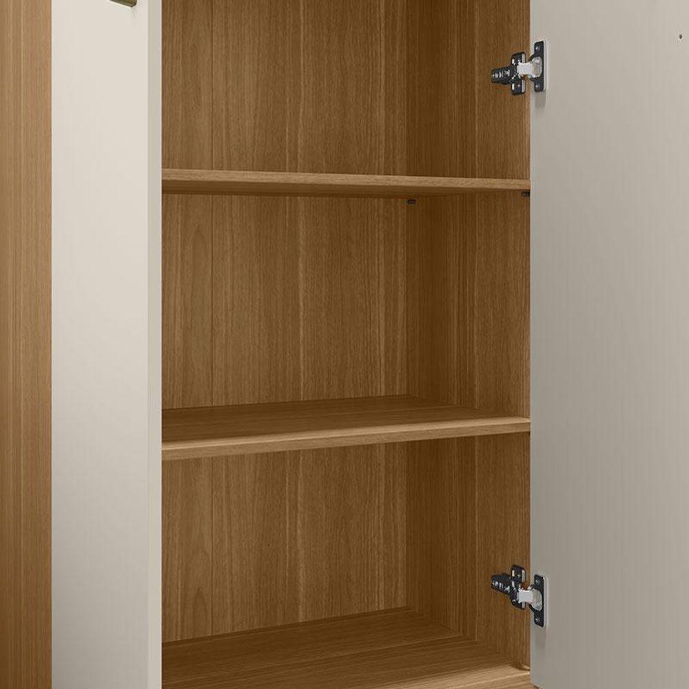 Armário Multiuso Luna Freijó Off White Fosco - Kits Paraná - 3