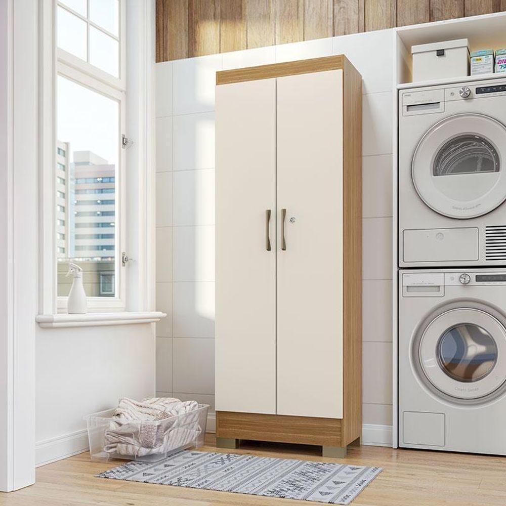 Armário Multiuso Luna Freijó Off White Fosco - Kits Paraná - 6