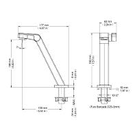 Torneira Docol Stillo 820270 De Bancada Grafite Escovado - 2