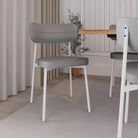 Cadeira Alloa Fixa Com 4 Pés 50 X 44,7 X 83,8 Cm Com 2 Unidade Corriente Cinza Claro - 3