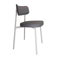 Cadeira Alloa Fixa Com 4 Pés 50 X 44,7 X 83,8 Cm Com 1 Unidade Corriente Cinza - 1