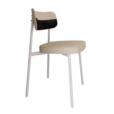 Cadeira Alloa Fixa Com 4 Pés 50 X 44,7 X 83,8 Cm Com 1 Unidade Corriente Areia Courino Preto