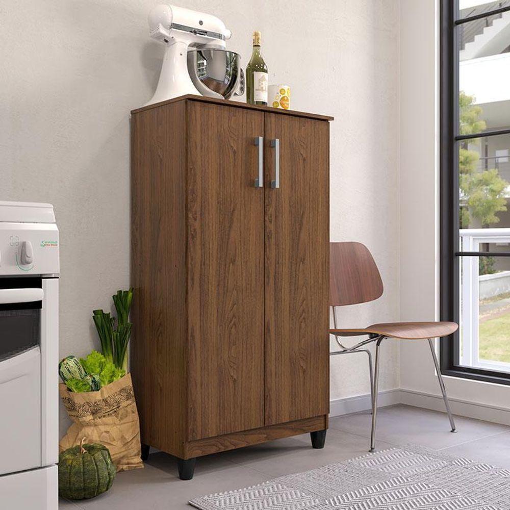 Armário Multiuso Brisa Nogueira Fosco - Kits Paraná - 6