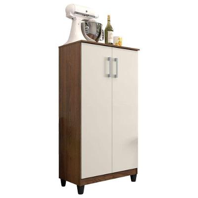 Armário Multiuso Brisa Nogueira Off White Fosco - Kits Paraná