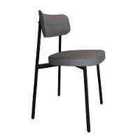 Cadeira Alloa Fixa Com 4 Pés 50 X 44,7 X 83,8 Cm Com 4 Unidade Corriente Cinza - 3