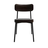 Cadeira Alloa Fixa Com 4 Pés 50 X 44,7 X 83,8 Cm Com 2 Unidade Courino Café - 5