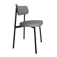 Cadeira Alloa Fixa Com 4 Pés 50 X 44,7 X 83,8 Cm Com 2 Unidade Corriente Cinza Claro - 2