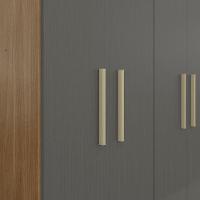 Guarda Roupa Casal Ipê 6 Portas Freijó Gris Fosco - Kits Paraná - 3