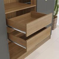 Guarda Roupa Casal Ipê 6 Portas Freijó Gris Fosco - Kits Paraná - 5