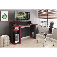 Mesa Gamer Com 1 Porta Revistas Multimóveis Cr25236 Preto Preto - 3