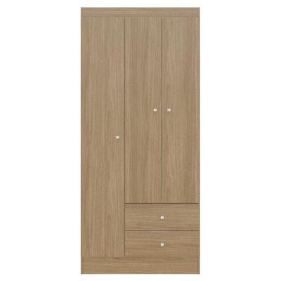 Guarda Roupa Solteiro Versa 3 Portas Freijó Fosco - Kits Paraná