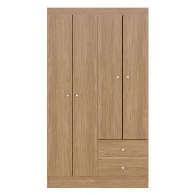 Guarda Roupa Solteiro Versa 4 Portas Freijó Fosco - Kits Parará