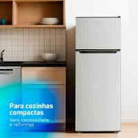 Geladeira Refrigerador HQ Defrost 230L Cinza HQ-230RDF 220V - 6