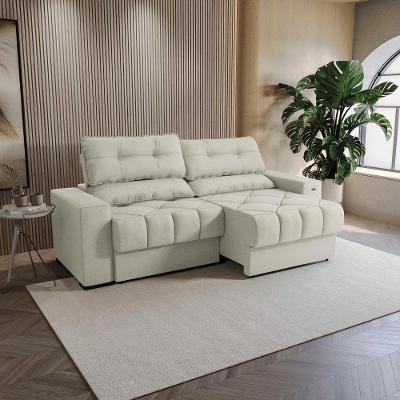 Sofá Retrátil Kappesberg Sander Linho Caqui