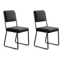 Conjunto 2 Cadeiras De Jantar Next Preto Corriente Estrutura Preta - 2