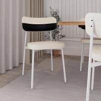 Conjunto 2 Cadeiras De Jantar Alloa Corriente Palha Courino Preto Estrutura Branca - 3